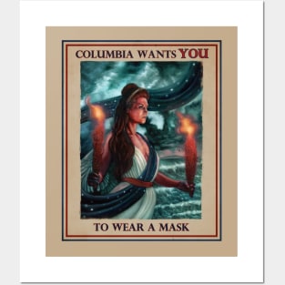 Columbia Wants You To Wear a Mask Posters and Art